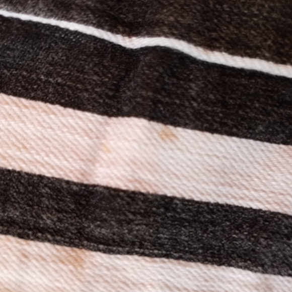 Girls size 12r PSNY jeans. Black and white stripes. - Picture 3 of 3